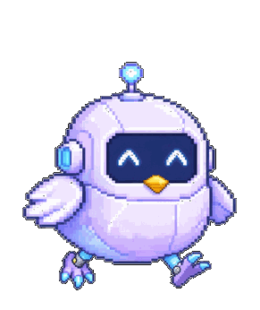 Flippy, a pastel robot robin
